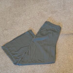 NEW Prologue Women's Sage Green Satin like Pull Up Pants